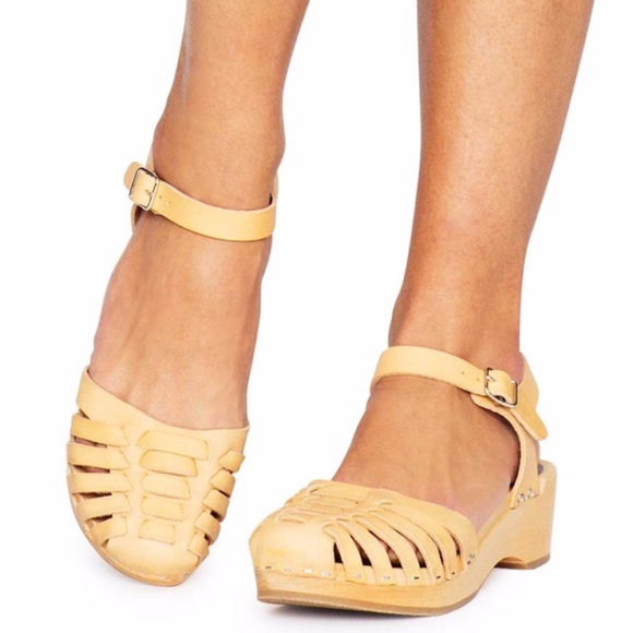 Swedish Hasbeens Shoes - Swedish Hasbeen Snake Debutante Sandal